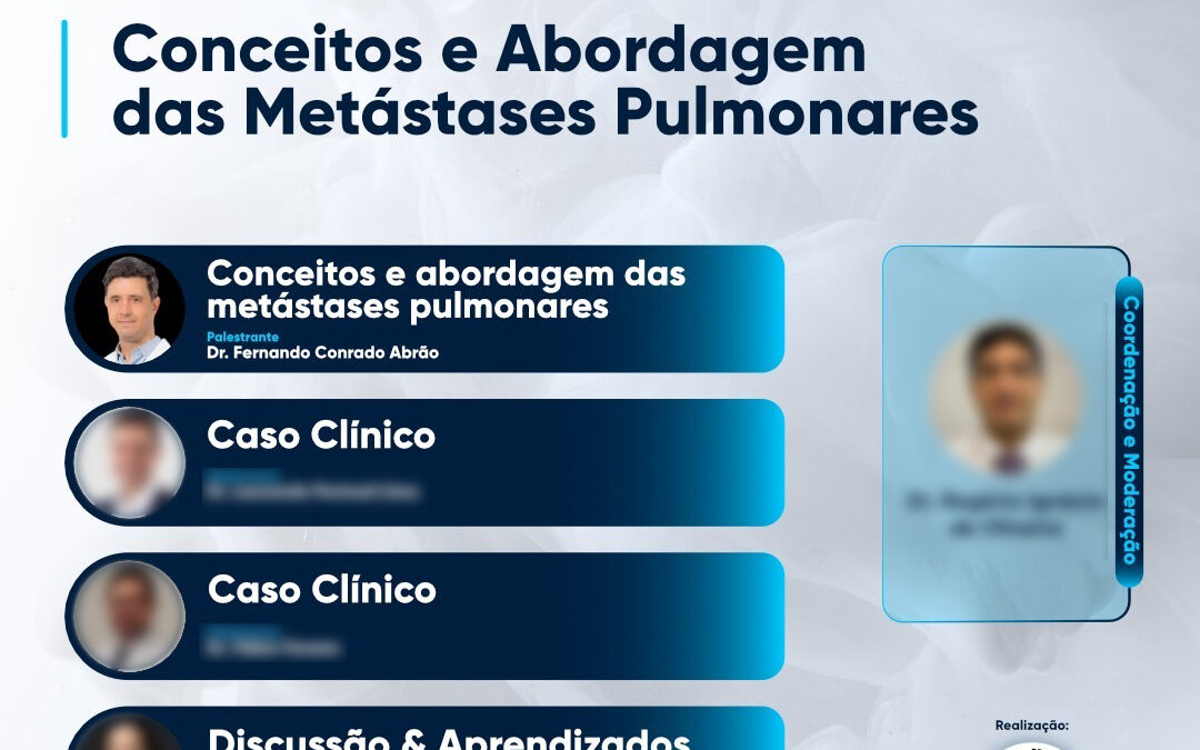 Palestra em evento da Sociedade Brasileira de Cirurgia Torácica sobre metástases pulmonares